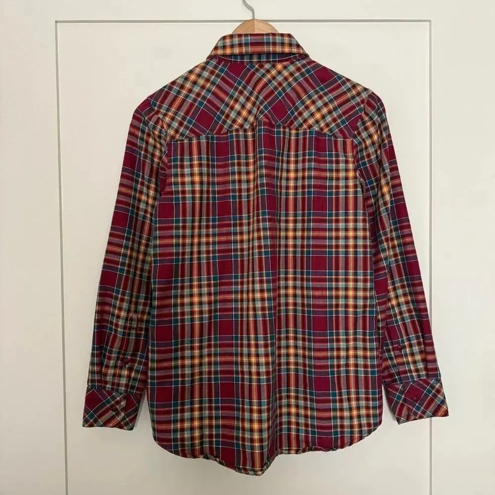 Outdoor Research Flannel Ceres Shirt Womens S Red Plaid Wool Blend Gorpcore